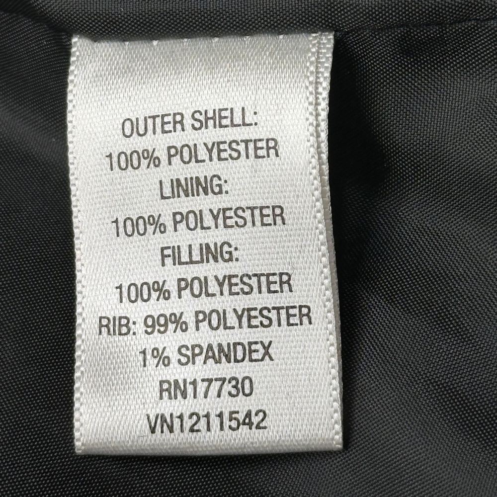 Y2K Converse One Star Women’s‎ Black Hooded Jacket Puffer Coat size Small (D67) - Picture 13 of 15